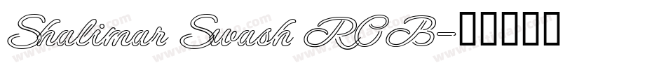 Shalimar Swash ROB字体转换